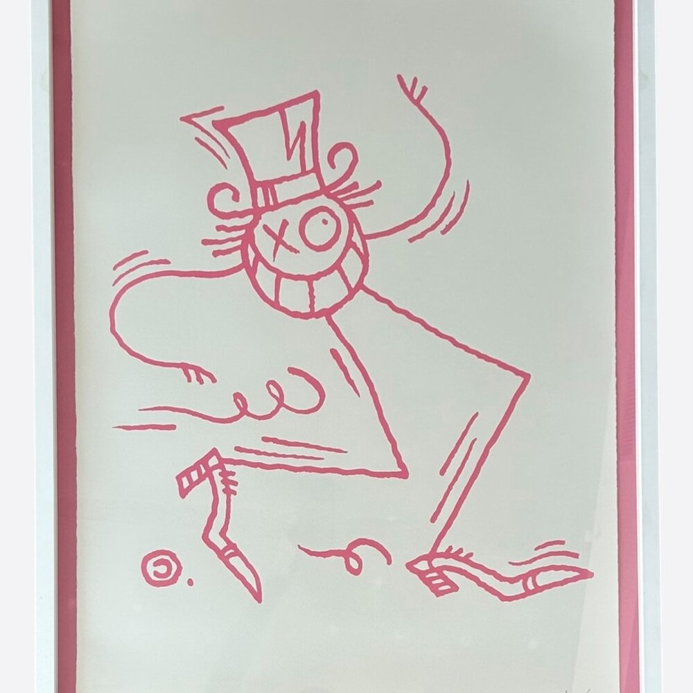 Art Andre Saraiva Pink "Mr A" Painting